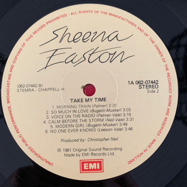 Sheena Easton : Take My Time (LP, Album)