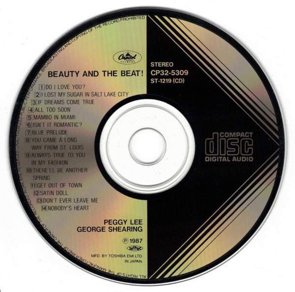 Peggy Lee With George Shearing : Beauty And The Beat! (CD, Album, RE)