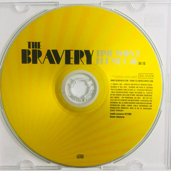 The Bravery : Time Won't Let Me Go (CDr, Single, Promo)