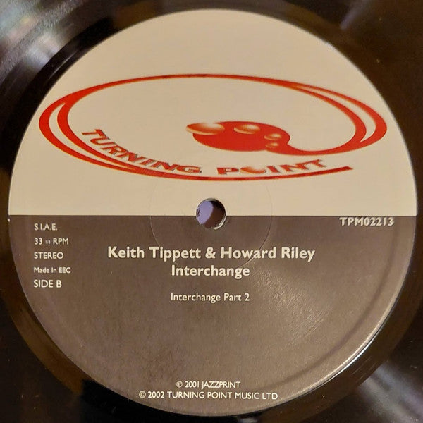 Keith Tippett & Howard Riley : Interchange (LP, Album, RE, 180)