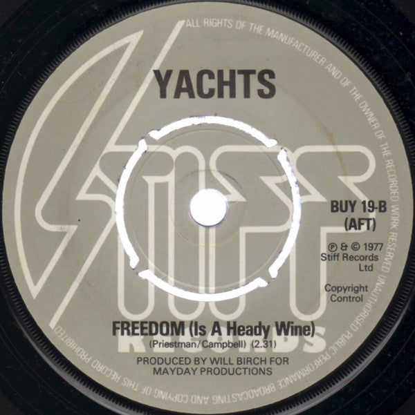 Yachts : Suffice To Say (7", Kno)