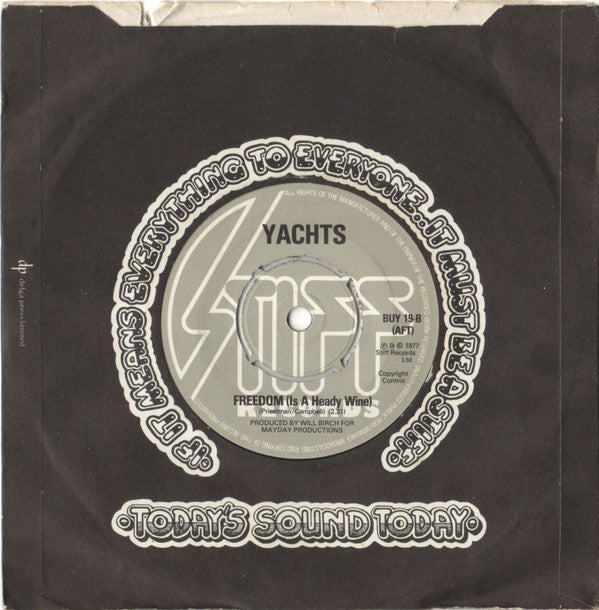 Yachts : Suffice To Say (7", Kno)