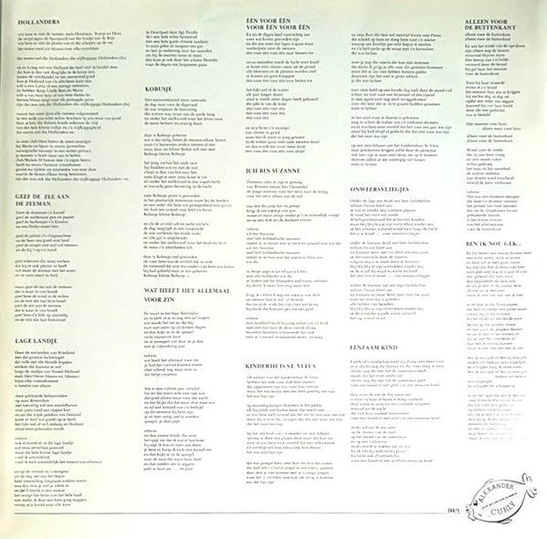 Alexander Curly : Zilte Zee En Zure Bommen (LP, Album)