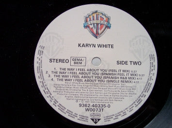 Karyn White : The Way I Feel About You (12")