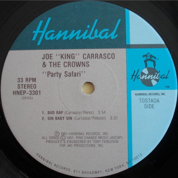 Joe King Carrasco & The Crowns : Party Safari (12", EP)