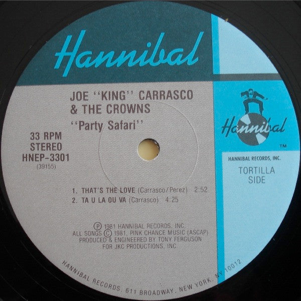 Joe King Carrasco & The Crowns : Party Safari (12", EP)