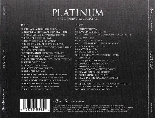 Various : Platinum - The Definitive R&B Collection (2xCD, Comp)