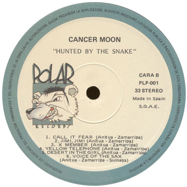 Cancer Moon : Hunted By The Snake (LP, Album, Gat)