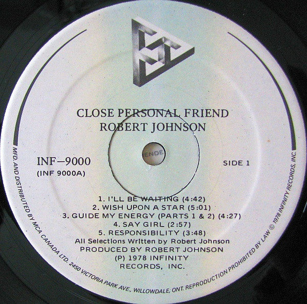 Robert Johnson (21) : Close Personal Friend (LP, Album)
