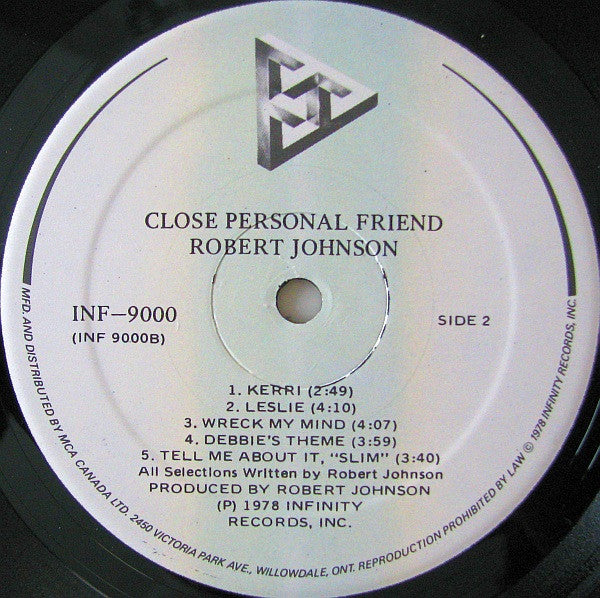 Robert Johnson (21) : Close Personal Friend (LP, Album)
