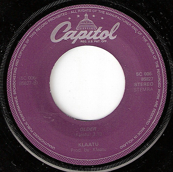 Klaatu : A Routine Day / Older (7", Single)