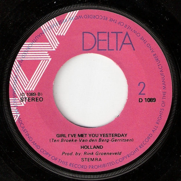 Holland (7) : Magic Mary / Girl I've Met You Yesterday (7", Single)