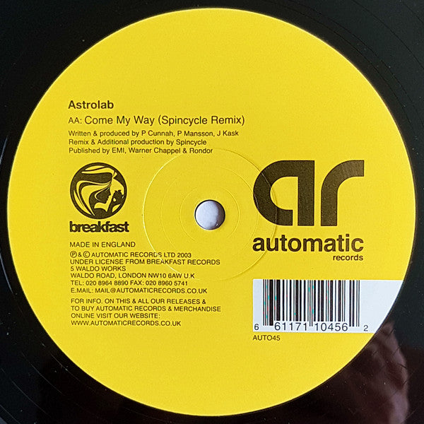 Astrolab : Come My Way (12")