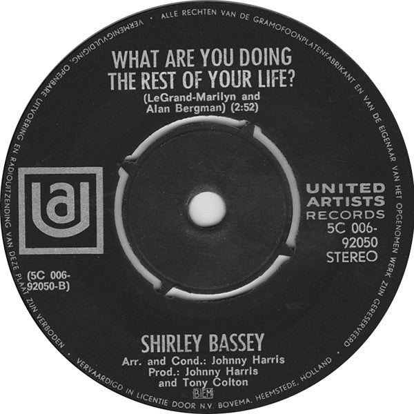 Shirley Bassey : The Fool On The Hill (7", Single)