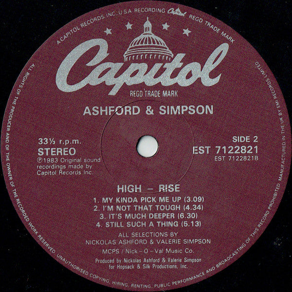 Ashford And Simpson* : High-Rise (LP, Album)