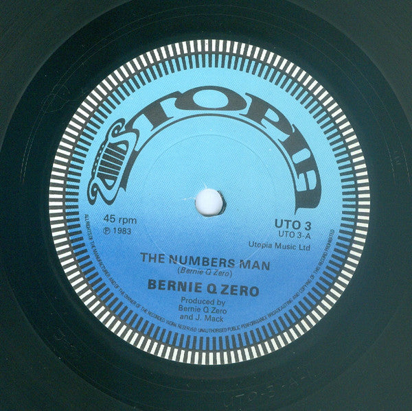 Bernie Q Zero : The Numbers Man (7")