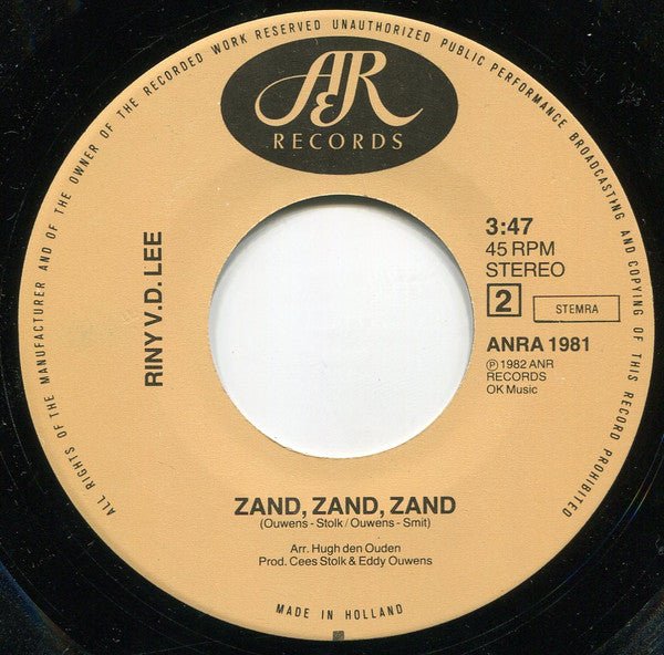 Riny Van Der Lee : Varkens, Geiten, Boerenkool (7", Single)