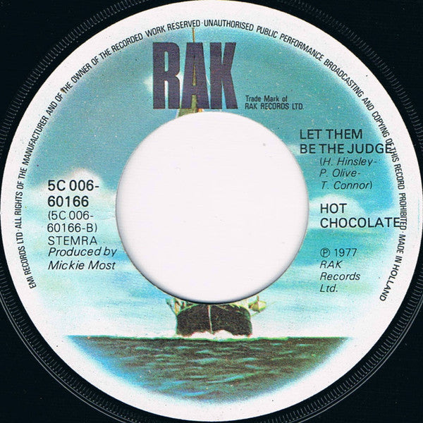 Hot Chocolate : Put Your Love In Me (7", Single)