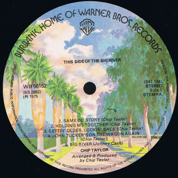 Chip Taylor : This Side Of The Big River (LP, Album)