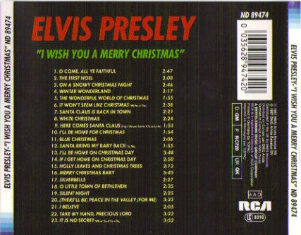 Elvis Presley : I Wish You A Merry Christmas (CD, Comp)