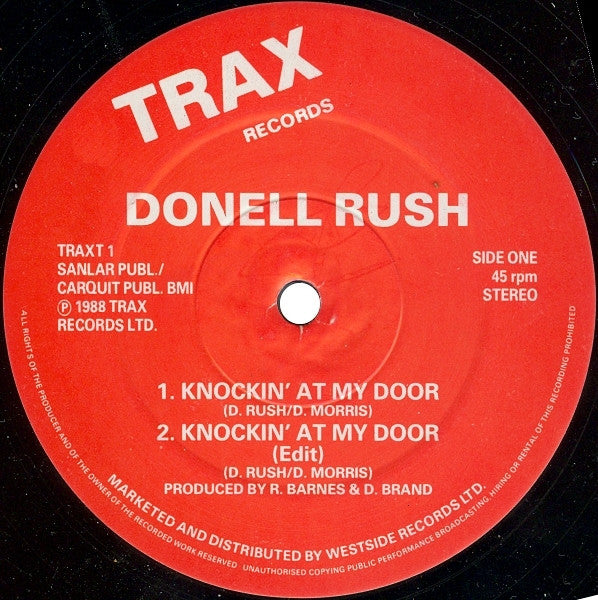 Donnell Rush : Knockin' At My Door (12")