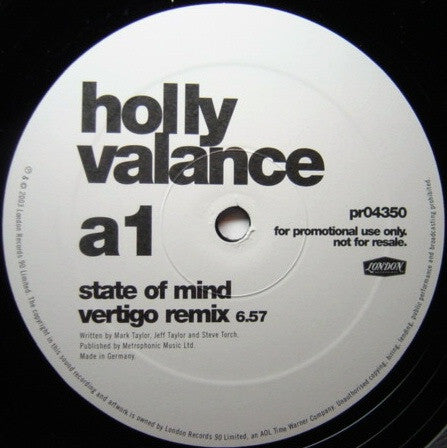 Holly Valance : State Of Mind (2x12", Promo)