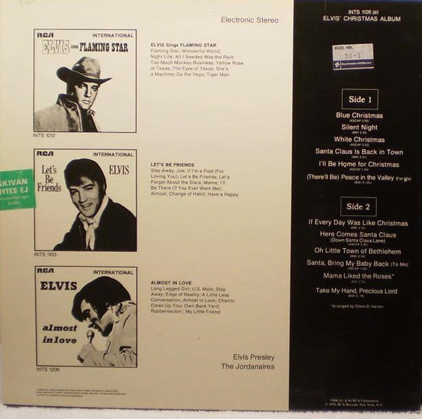 Elvis Presley : Elvis' Christmas Album (LP, Album)