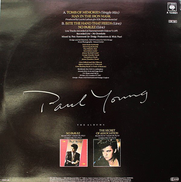 Paul Young : Tomb Of Memories (12", Maxi)