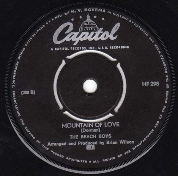 The Beach Boys : Then I Kissed Her / Mountain Of Love (7", Single)