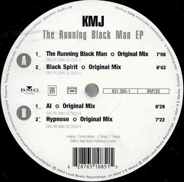 KMJ : The Running Black Man EP (12", EP)