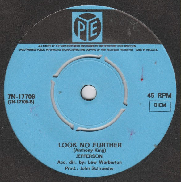 Jefferson (3) : The Colour Of My Love / Look No Further (7", Single)