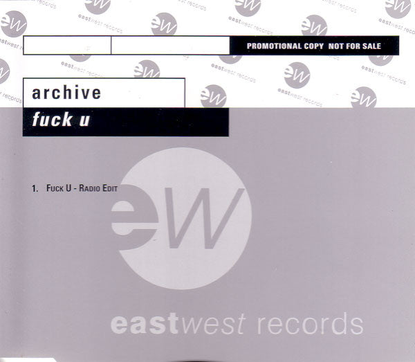 Archive : Fuck U (CD, Single, Promo)