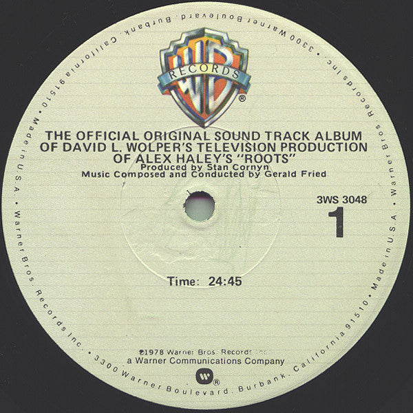 Gerald Fried : Roots (The Official Original Sound Track Album Of David L. Wolper's Television Production Of Alex Haley's) (3xLP, Album)