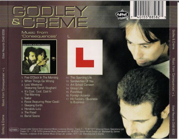 Godley & Creme : Music From 'Consequences' + L (CD, Comp)