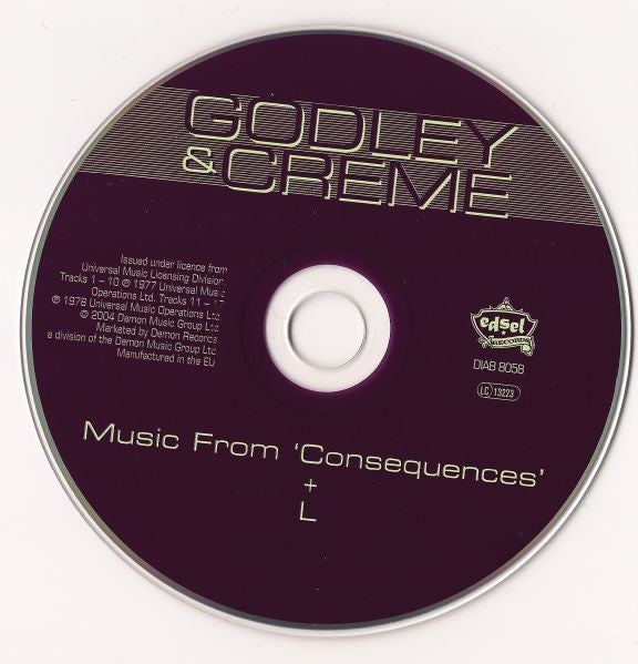 Godley & Creme : Music From 'Consequences' + L (CD, Comp)