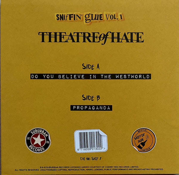 Theatre Of Hate : Do You Believe In The Westworld / Propaganda (7", Single, Ltd, RE, Yel)