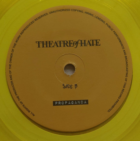 Theatre Of Hate : Do You Believe In The Westworld / Propaganda (7", Single, Ltd, RE, Yel)