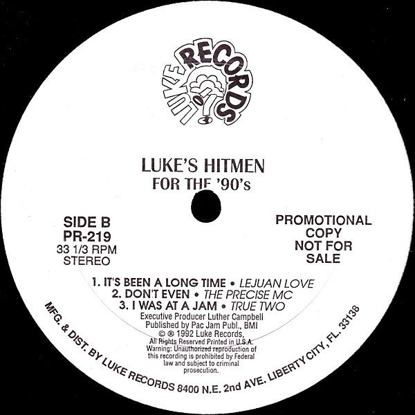 Various : Luke's Hitmen For The 90's (12", Promo)