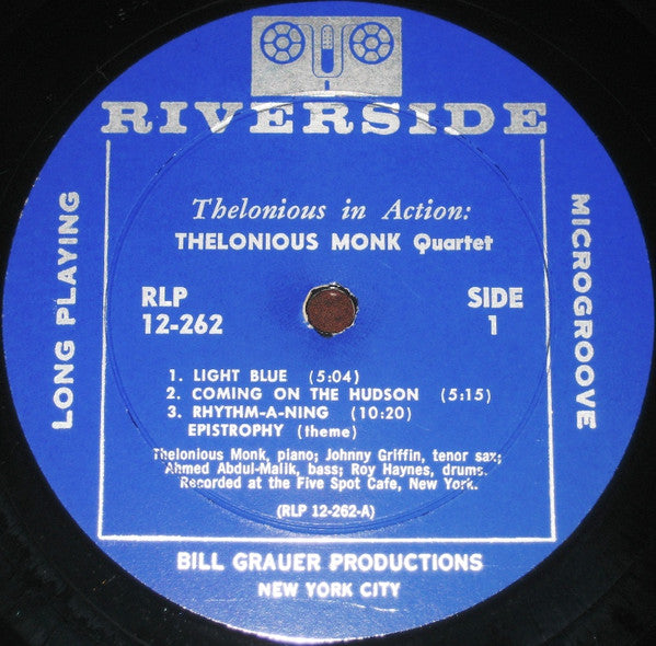 Thelonious Monk Quartet* With Johnny Griffin : Thelonious In Action (LP, Album, Mono)