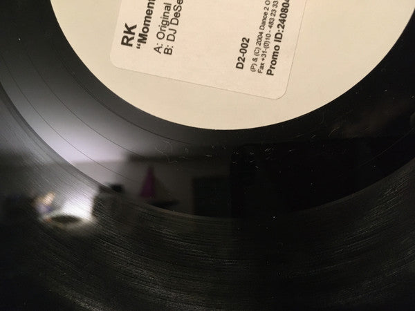RK* : Moments (12", Promo, W/Lbl)