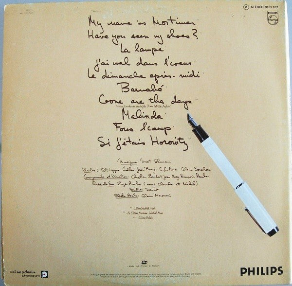 Mort Shuman : My Name Is Mortimer (LP, Album)