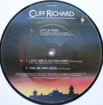 Cliff Richard : Little Town (7", Single, Pic)