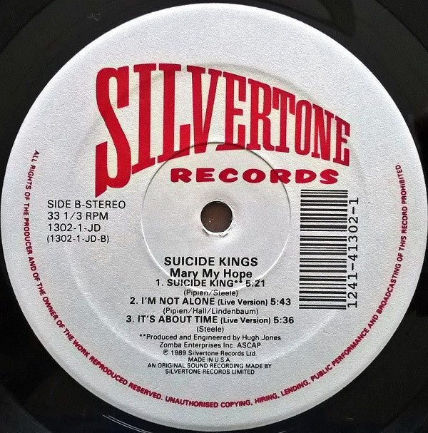 Mary My Hope : Suicide Kings (12", EP)