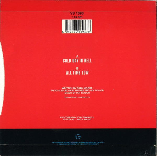 Gary Moore : Cold Day In Hell (7", Single)