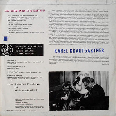 Karel Krautgartner, Czechoslovak Radio Jazz Orchestra : Jazz Kolem Karla Krautgartnera (LP, Album, Mono, Club)