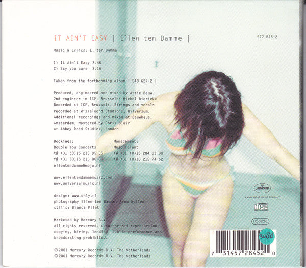 Ellen Ten Damme : It Ain't Easy (CD, Single)