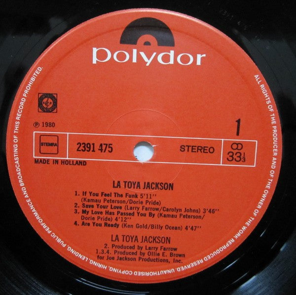 La Toya Jackson : La Toya Jackson (LP, Album)