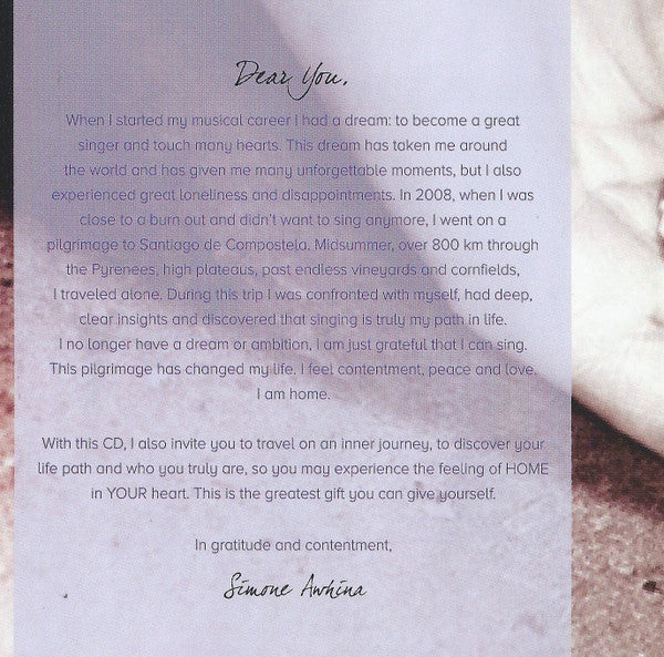 Simone Awhina : Home (CD, Album)