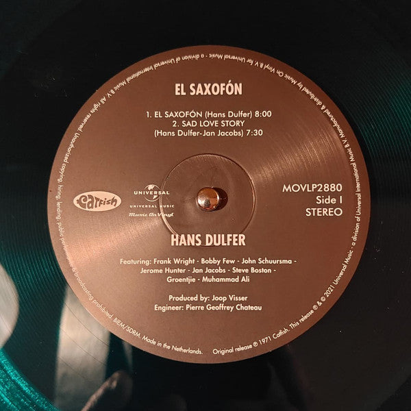 Hans Dulfer : El Saxofón (LP, Album, Ltd, Num, RE, Col)
