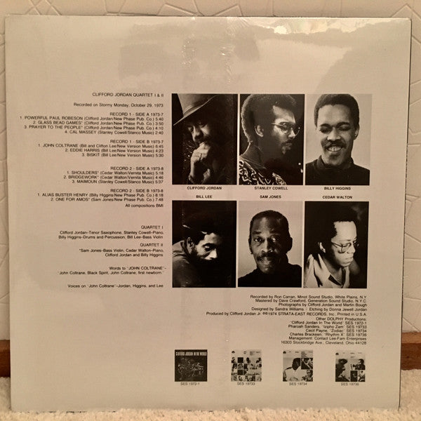 Clifford Jordan Quartet : Glass Bead Games (2xLP, Album, RE)